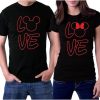 Mickey Head LOVE Couples T-Shirt