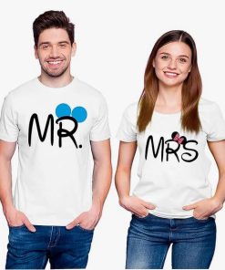 Mr Mrs Couple T-Shirt thd