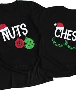 Nuts Chest Couple Christmas T-Shirt