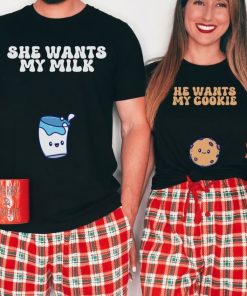 She Wants My Milk Couples T-Shirt