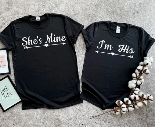 She is Mine I Am His Couple Shirts thd