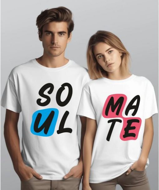 Soul Mate Couple T-Shirts thd
