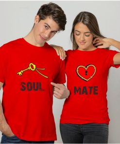 Soul Mate Key Couple T-Shirts thd