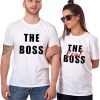The Boss and The Real Boss Matching Couples T-Shirt