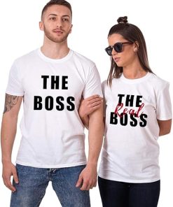 The Boss and The Real Boss Matching Couples T-Shirt