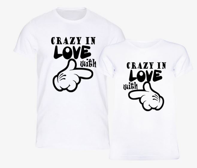 crazy in love Couple T Shirt thd
