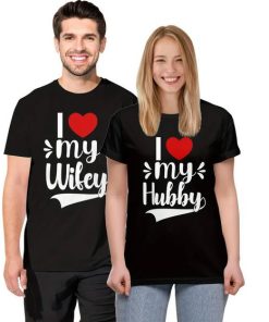 i love my wife Couple T-Shirt thd