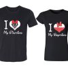 my girlfriend my boyfriend Cartoon couple T-Shirts thd