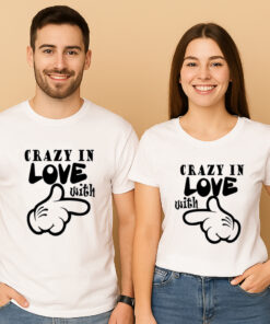 Crazy In Love With Couple T Shirt