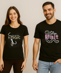 Hook and Bait Couple T Shirt