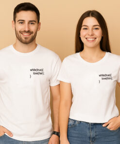 White Love True Love Couple T Shirt