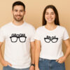 Broom Bride Sunglass Couple T Shirt