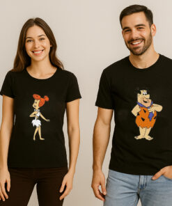 Flintstone Valentine's Day Couple T Shirt