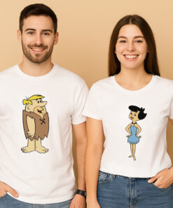 Flintstones Couple T Shirt